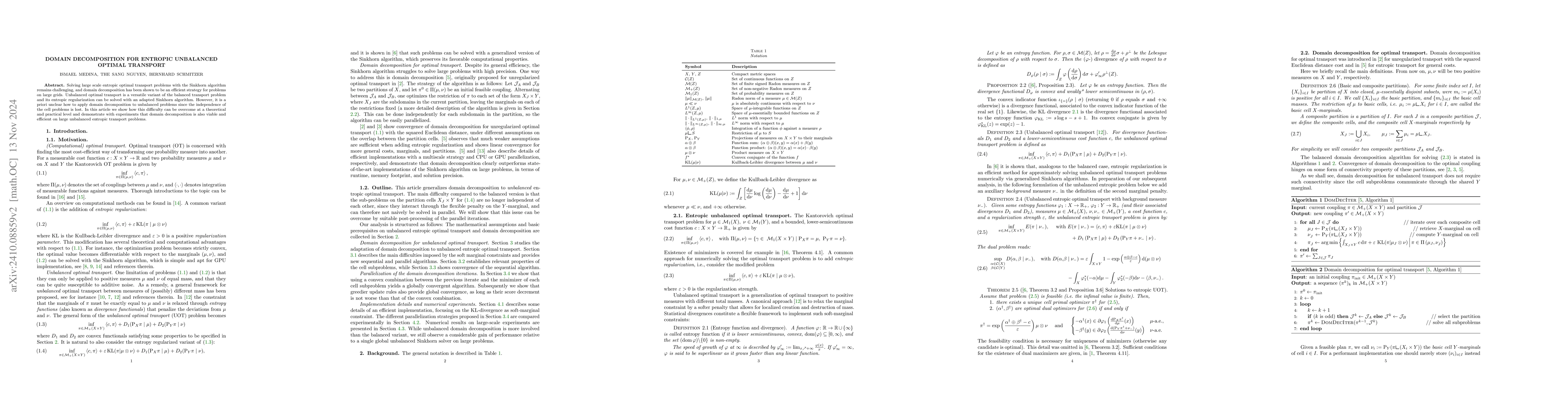 Thumbnail for Domain decomposition for entropic unbalanced optimal transport