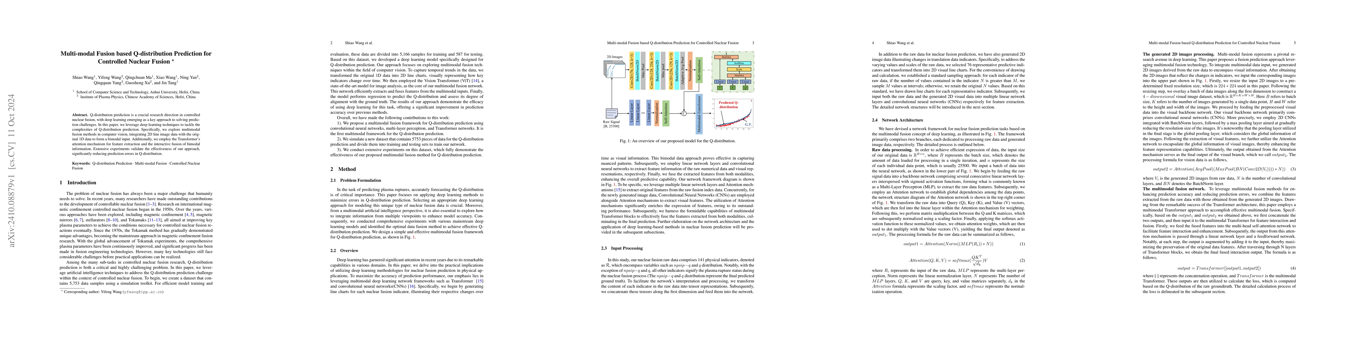 Thumbnail for Multi-modal Fusion based Q-distribution Prediction for Controlled
  Nuclear Fusion