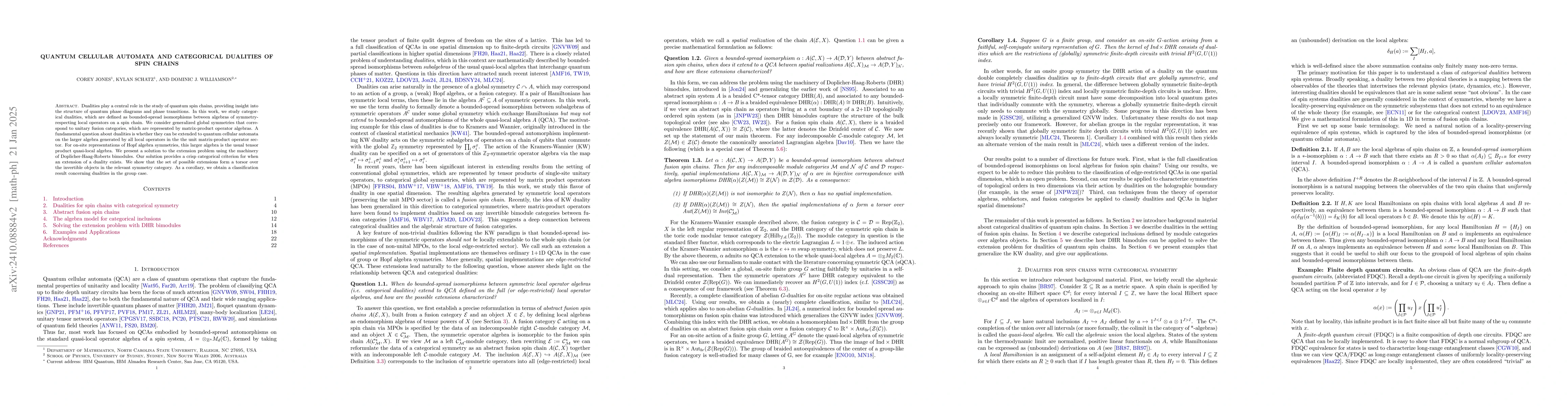 Thumbnail for Quantum cellular automata and categorical duality of spin chains
