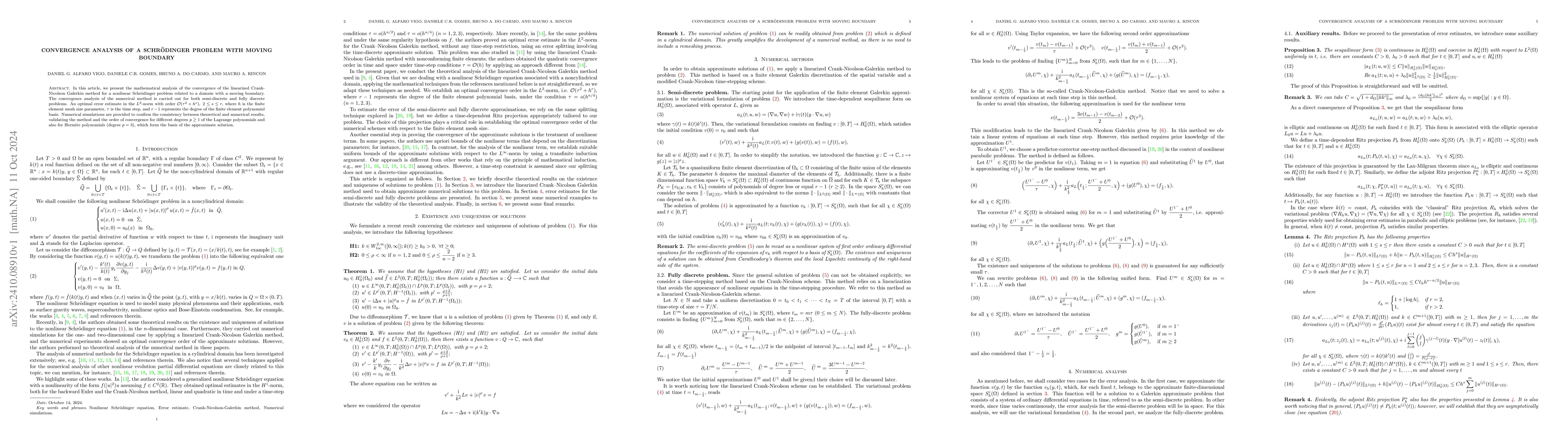 Thumbnail for Convergence Analysis of a Schrodinger Problem with Moving Boundary