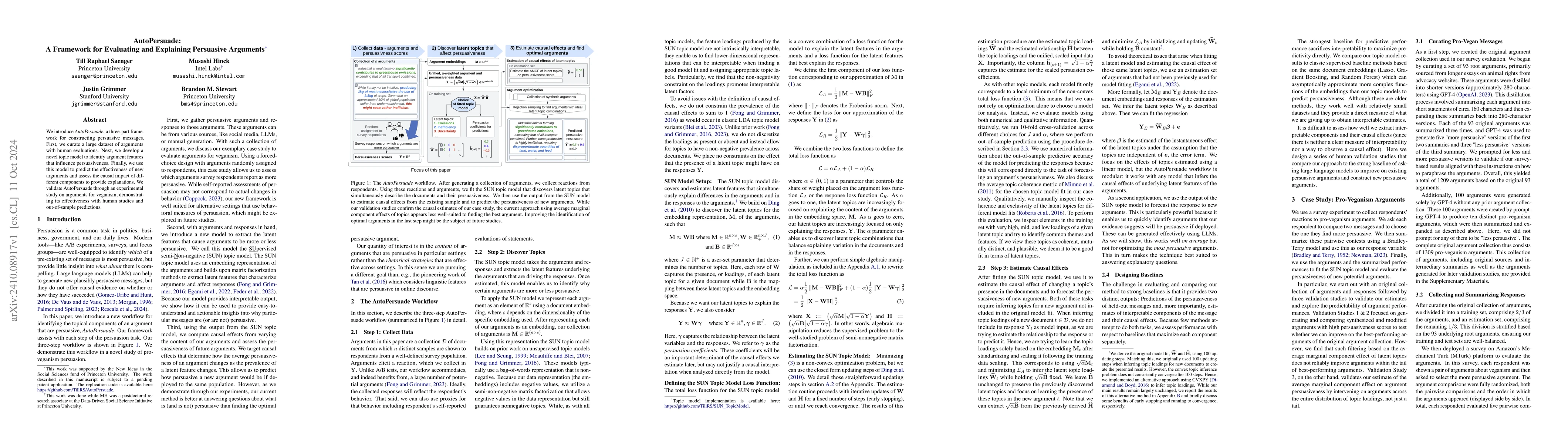 Thumbnail for AutoPersuade: A Framework for Evaluating and Explaining Persuasive
  Arguments