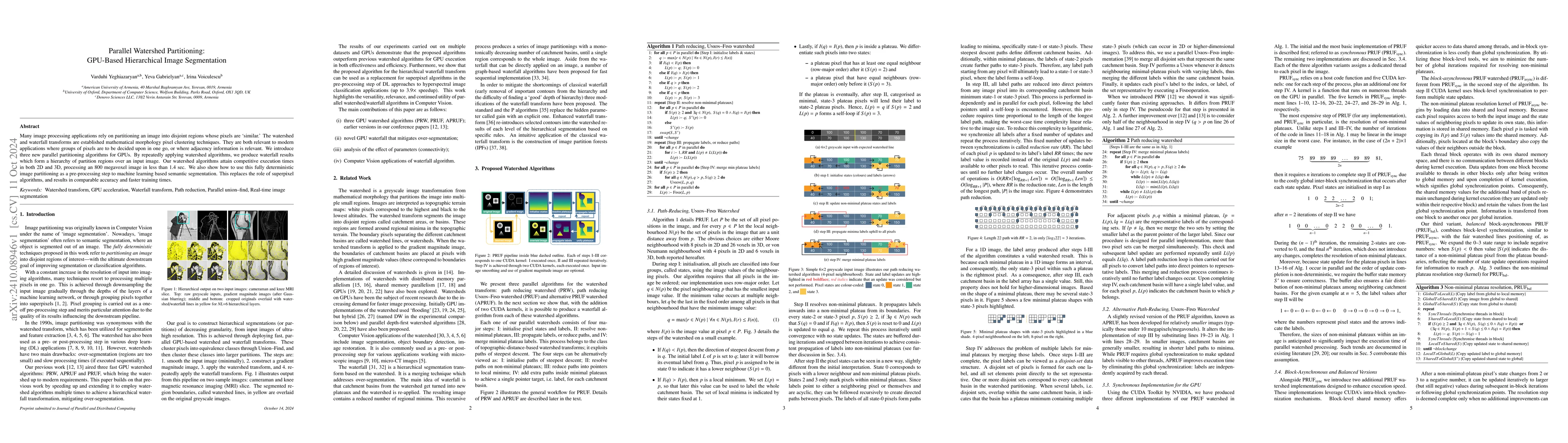Thumbnail for Parallel Watershed Partitioning: GPU-Based Hierarchical Image
  Segmentation