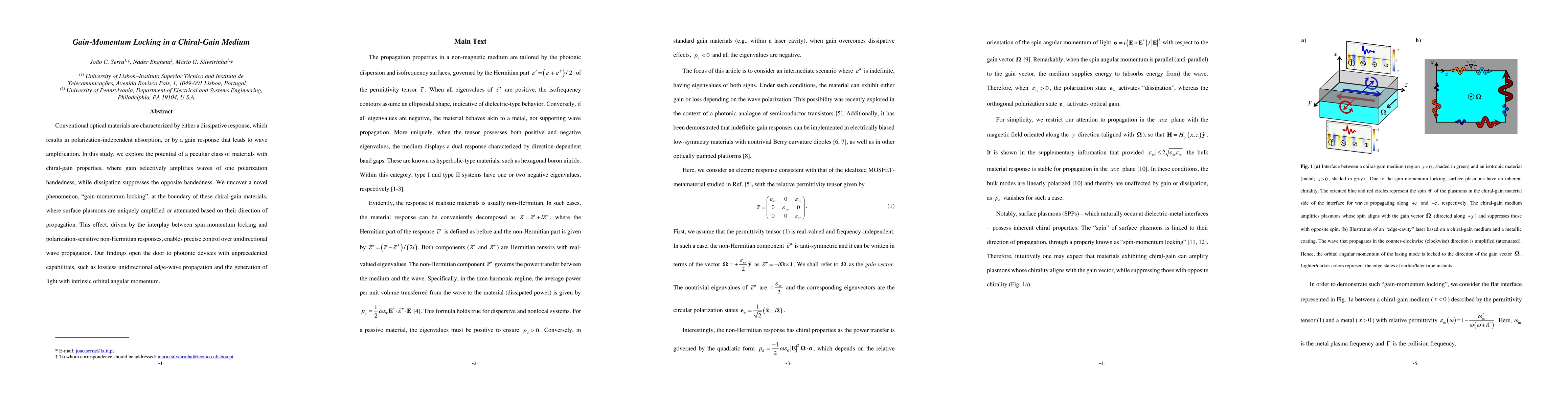 Thumbnail for Gain-Momentum Locking in a Chiral-Gain Medium