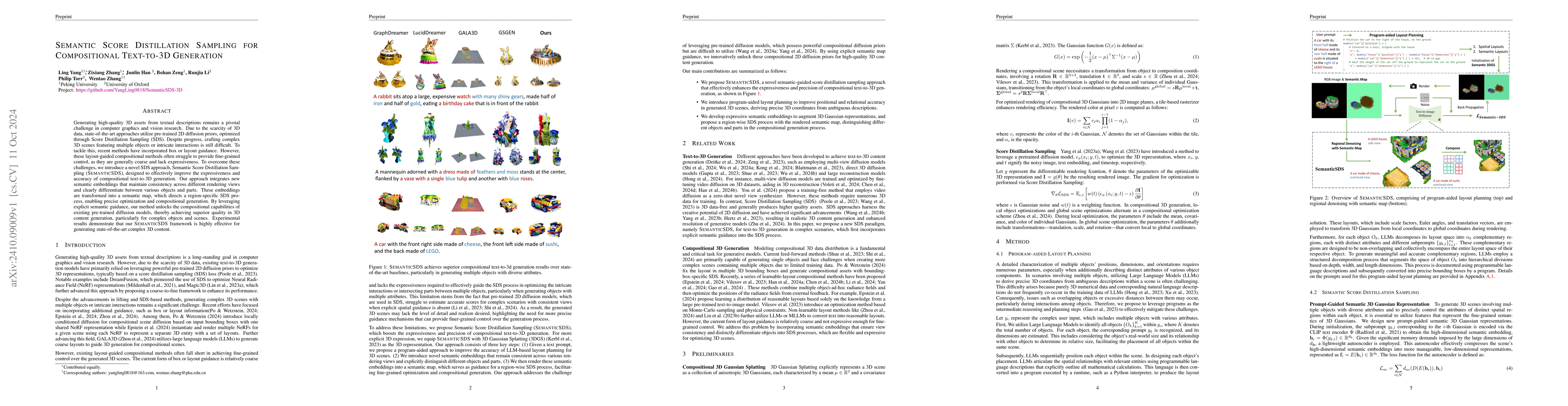 Thumbnail for Semantic Score Distillation Sampling for Compositional Text-to-3D
  Generation