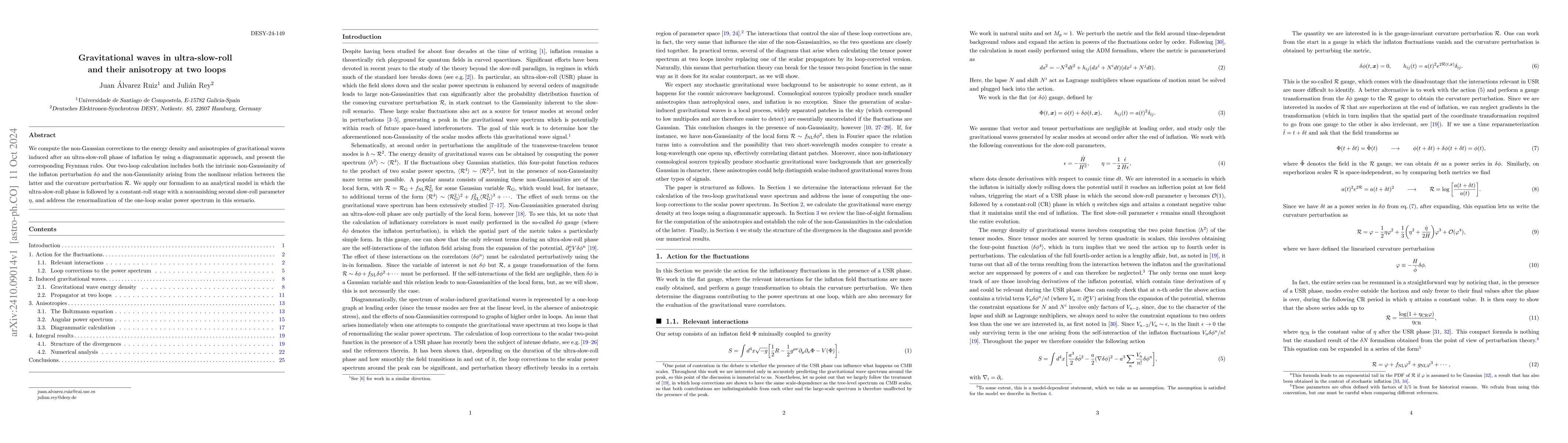 Thumbnail for Gravitational waves in ultra-slow-roll and their anisotropy at two loops