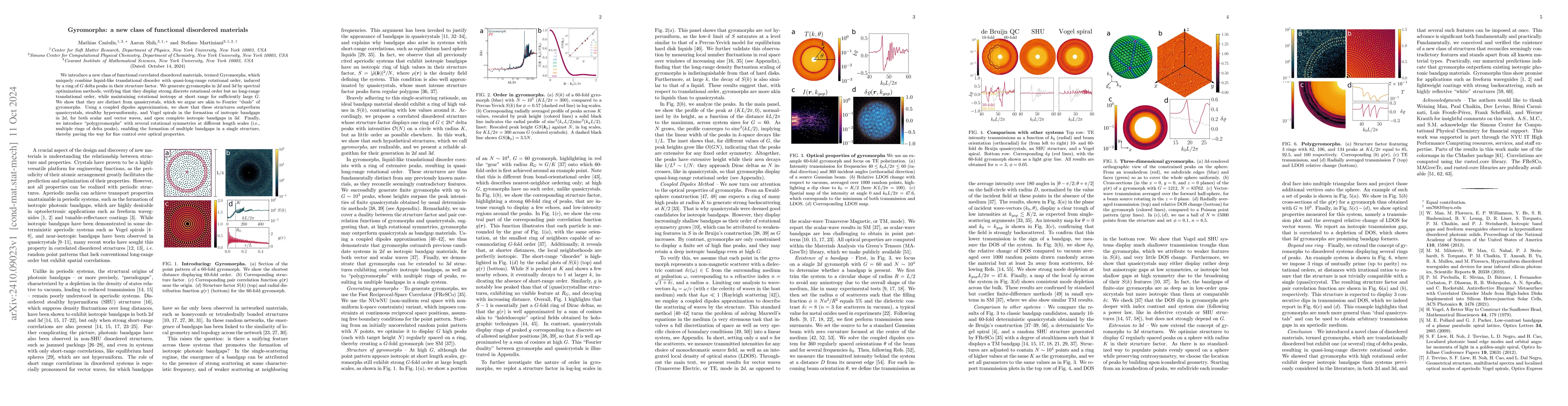 Thumbnail for Gyromorphs: a new class of functional disordered materials