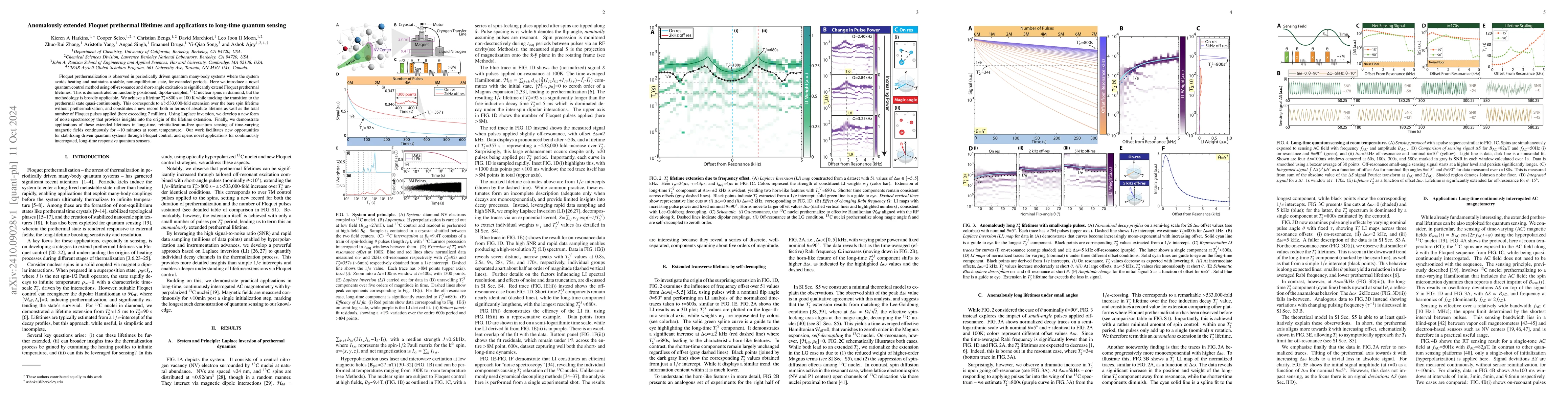 Thumbnail for Anomalously extended Floquet prethermal lifetimes and applications to
  long-time quantum sensing