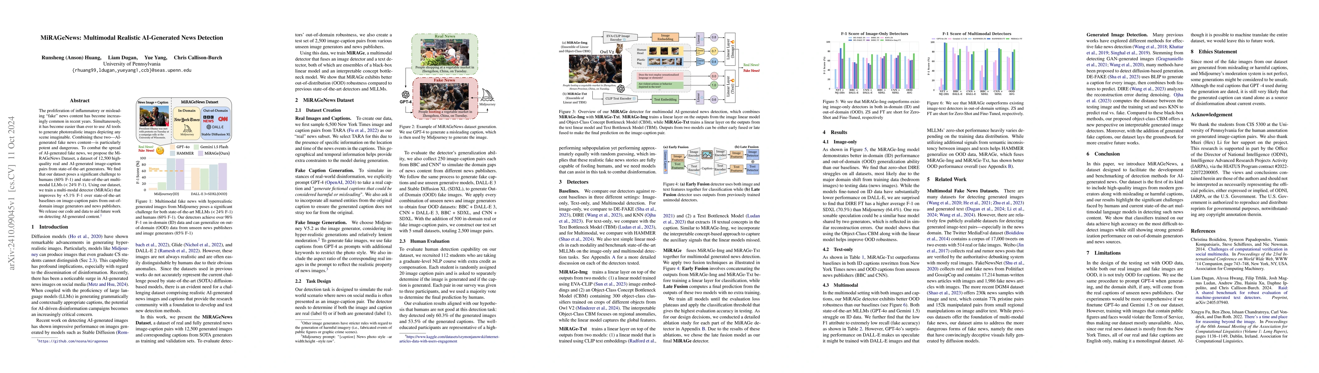 Thumbnail for MiRAGeNews: Multimodal Realistic AI-Generated News Detection
