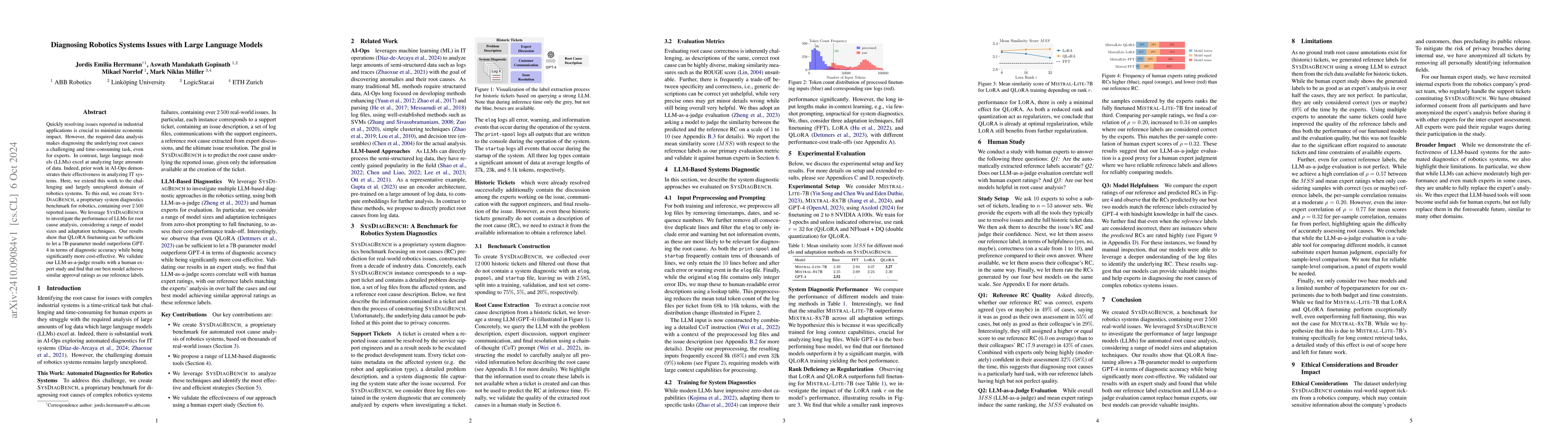 Thumbnail for Diagnosing Robotics Systems Issues with Large Language Models