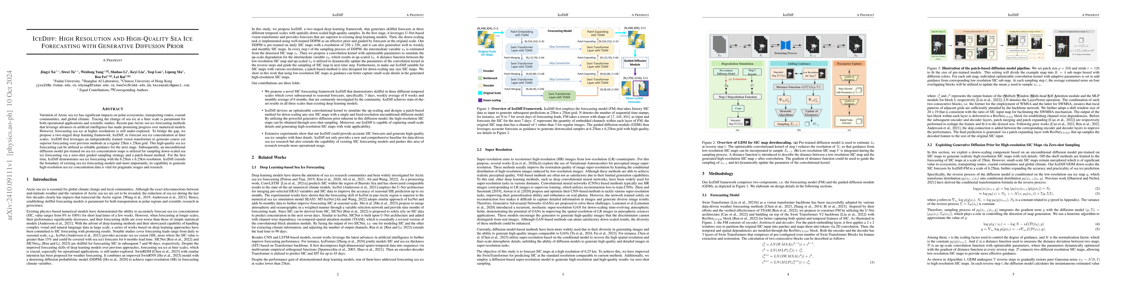 Thumbnail for IceDiff: High Resolution and High-Quality Sea Ice Forecasting with
  Generative Diffusion Prior