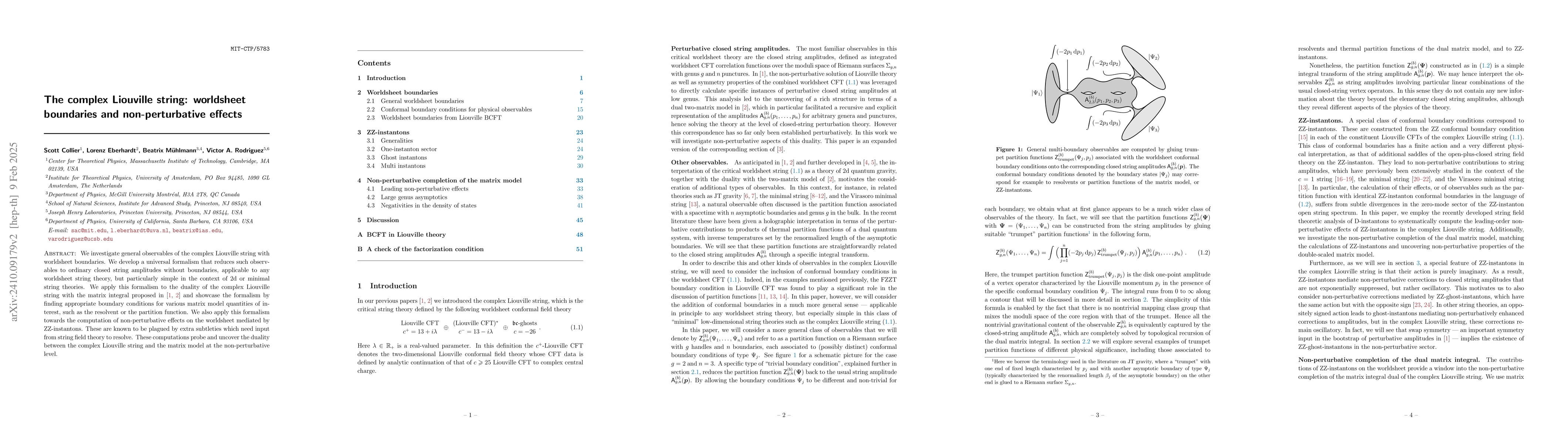 Thumbnail for The complex Liouville string: worldsheet boundaries and non-perturbative
  effects