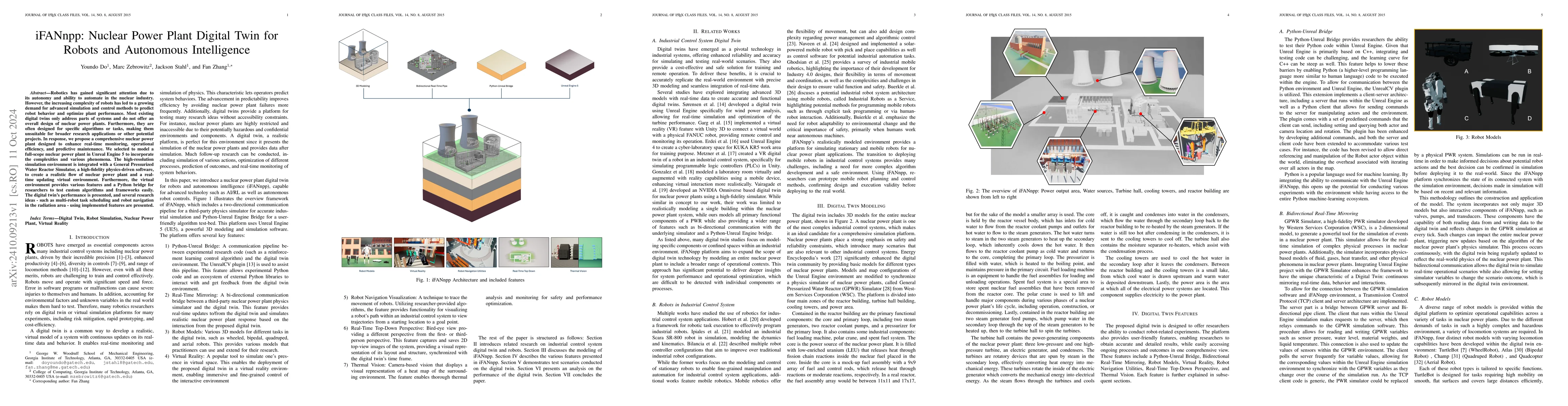 Thumbnail for iFANnpp: Nuclear Power Plant Digital Twin for Robots and Autonomous
  Intelligence
