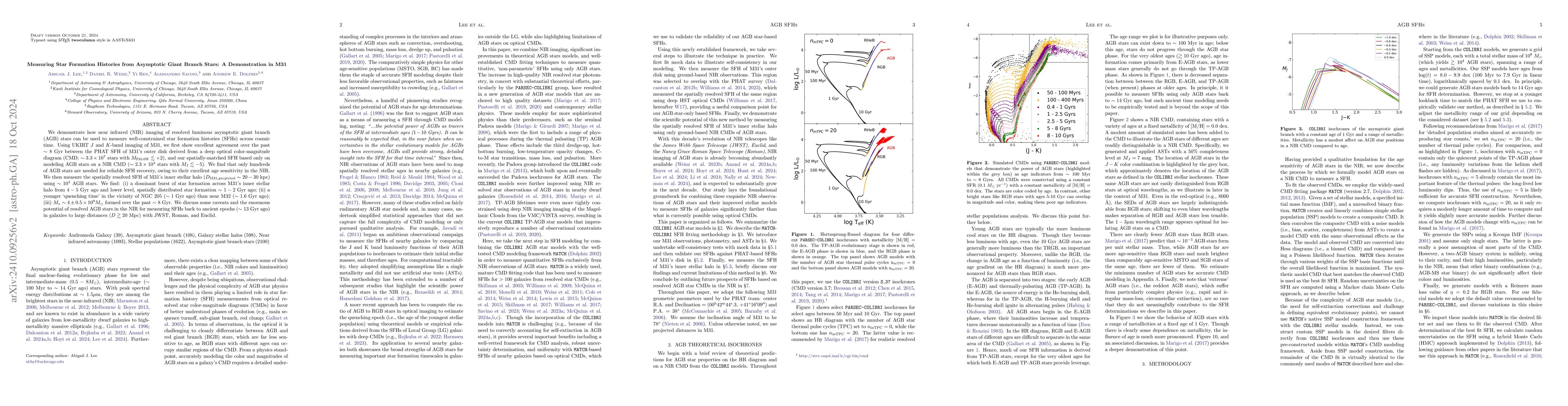 Thumbnail for Measuring Star Formation Histories from Asymptotic Giant Branch Stars: A
  Demonstration in M31