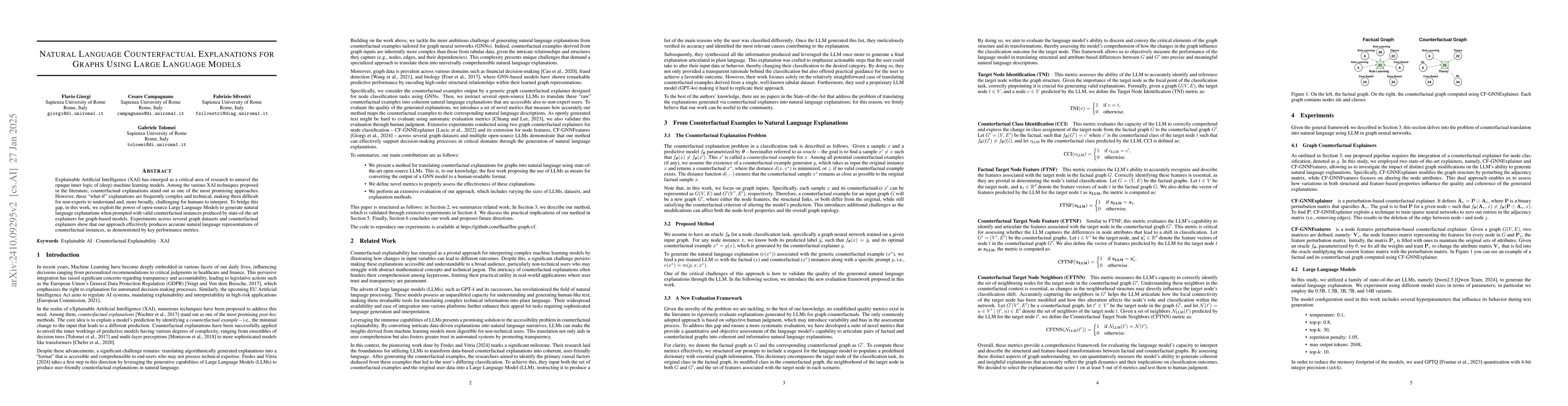Thumbnail for Natural Language Counterfactual Explanations for Graphs Using Large
  Language Models