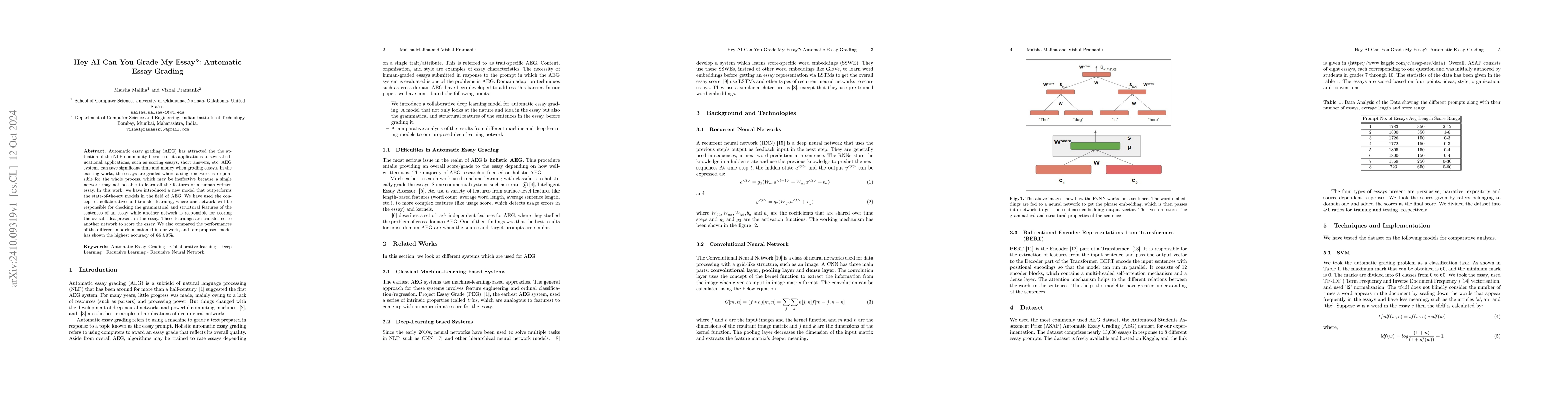 Thumbnail for Hey AI Can You Grade My Essay?: Automatic Essay Grading