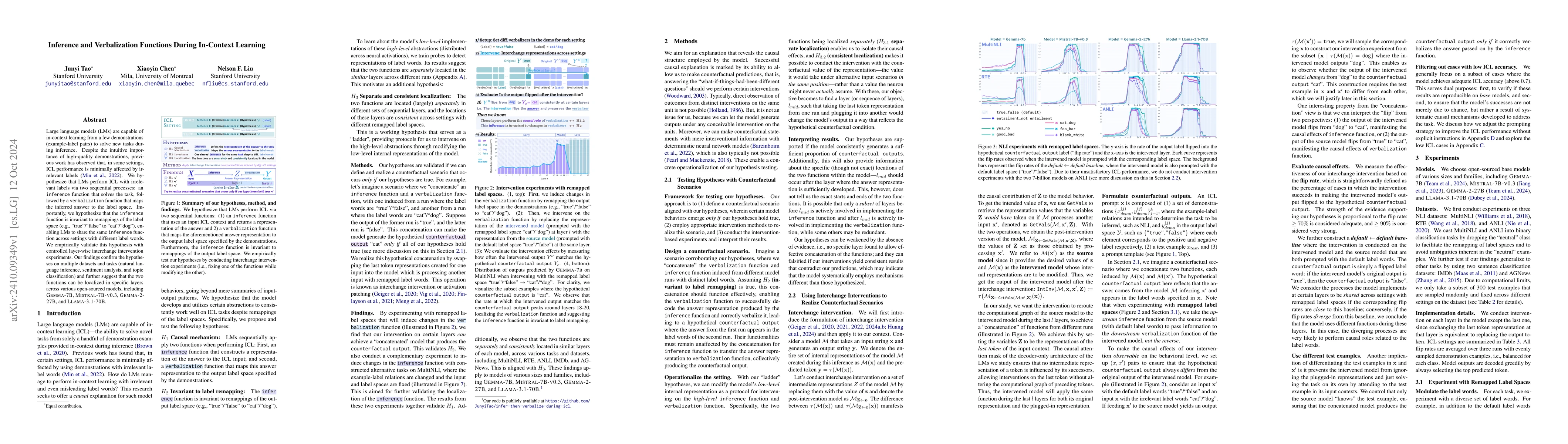 Thumbnail for Inference and Verbalization Functions During In-Context Learning