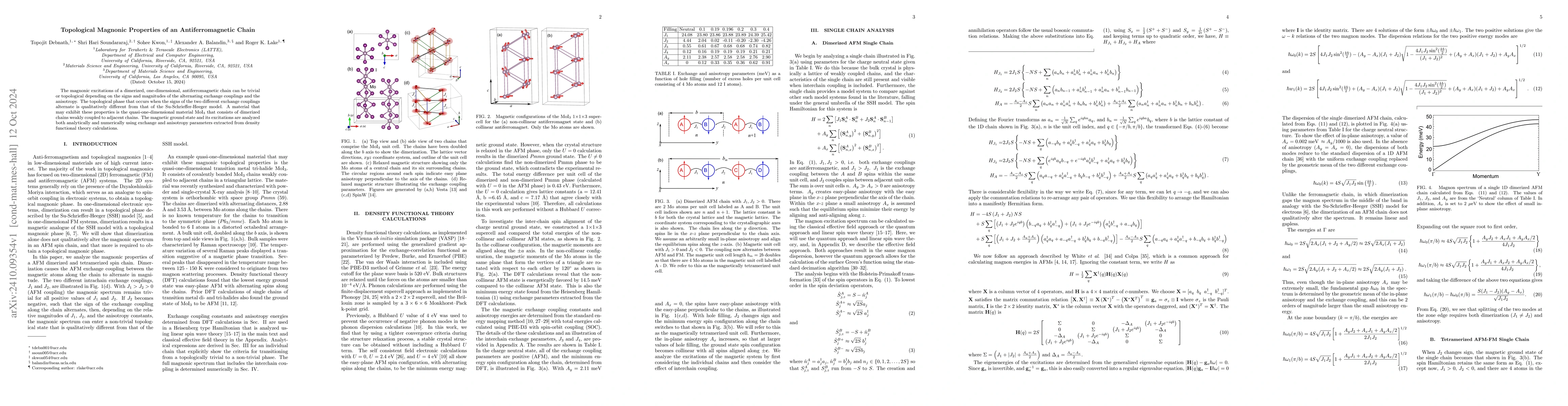 Thumbnail for Topological magnonic properties of an antiferromagnetic chain