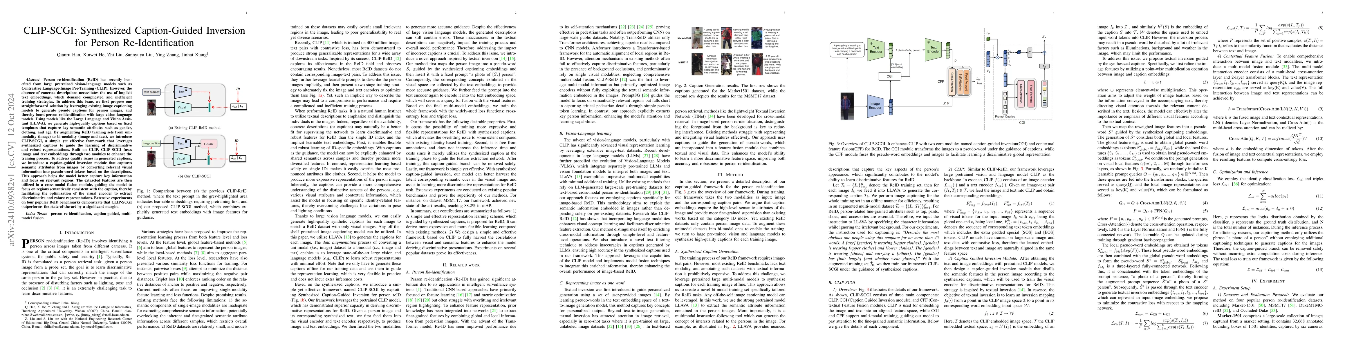 Thumbnail for CLIP-SCGI: Synthesized Caption-Guided Inversion for Person
  Re-Identification