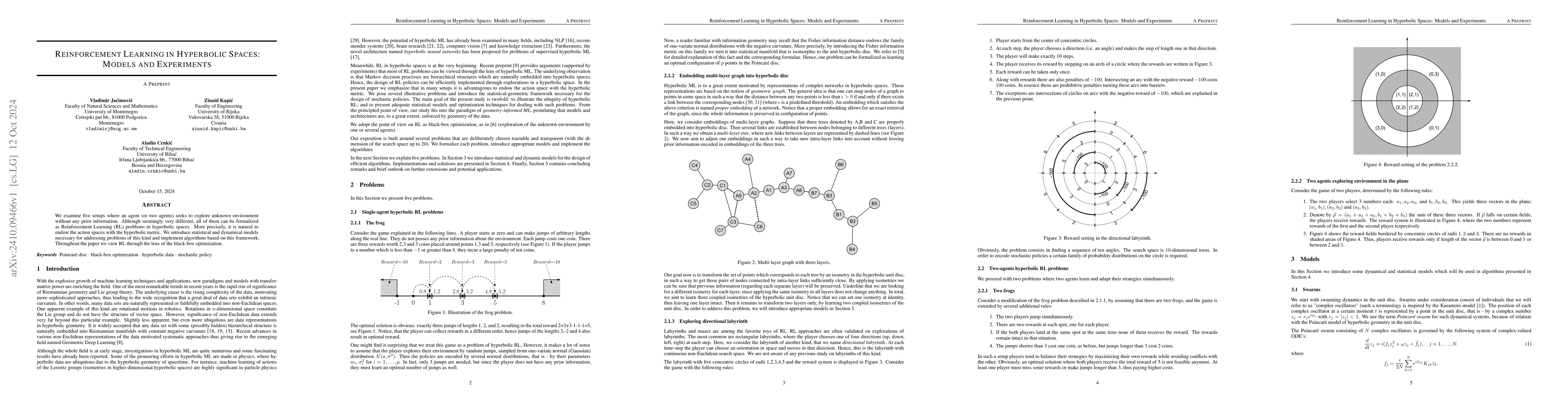 Thumbnail for Reinforcement Learning in Hyperbolic Spaces: Models and Experiments