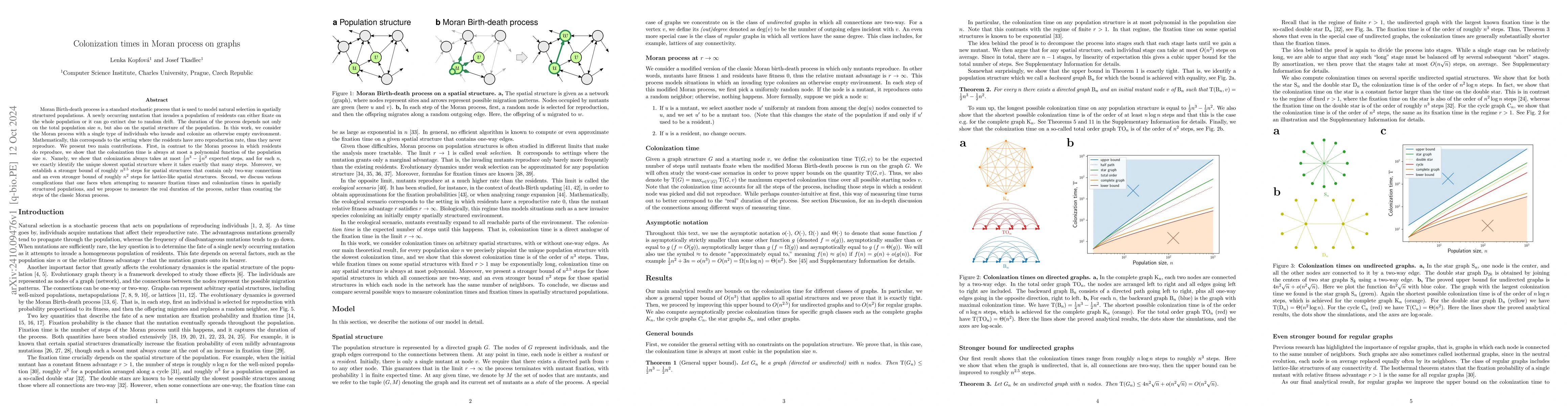 Thumbnail for Colonization times in Moran process on graphs