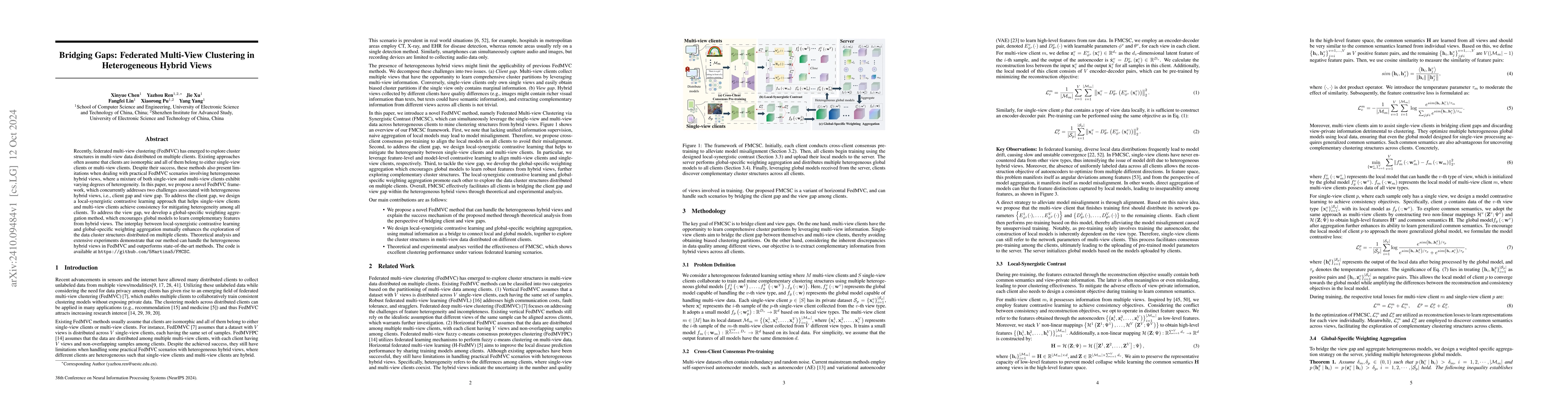 Thumbnail for Bridging Gaps: Federated Multi-View Clustering in Heterogeneous Hybrid
  Views