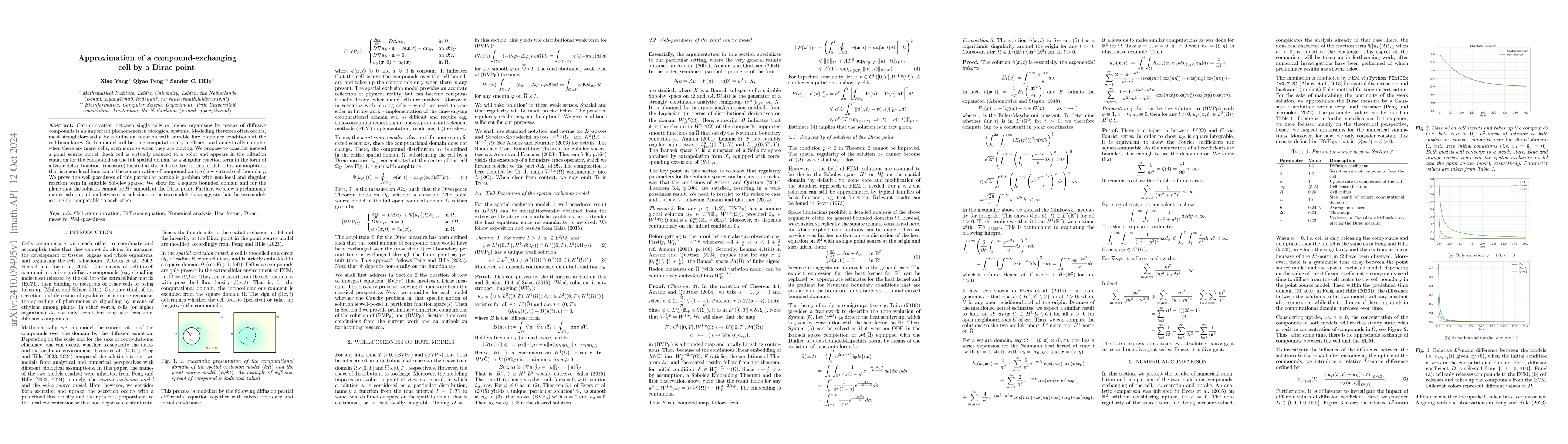 Thumbnail for Approximation of a compound-exchanging cell by a Dirac point