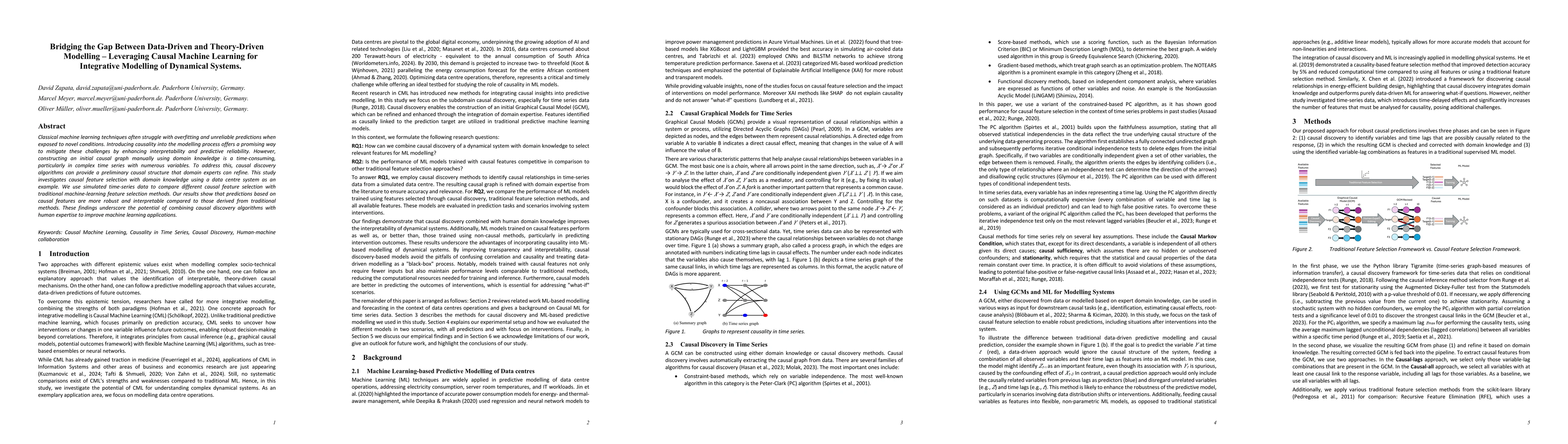 Thumbnail for Bridging the Gap Between Data-Driven and Theory-Driven Modelling --
  Leveraging Causal Machine Learning for Integrative Modelling of Dynamical
  Systems