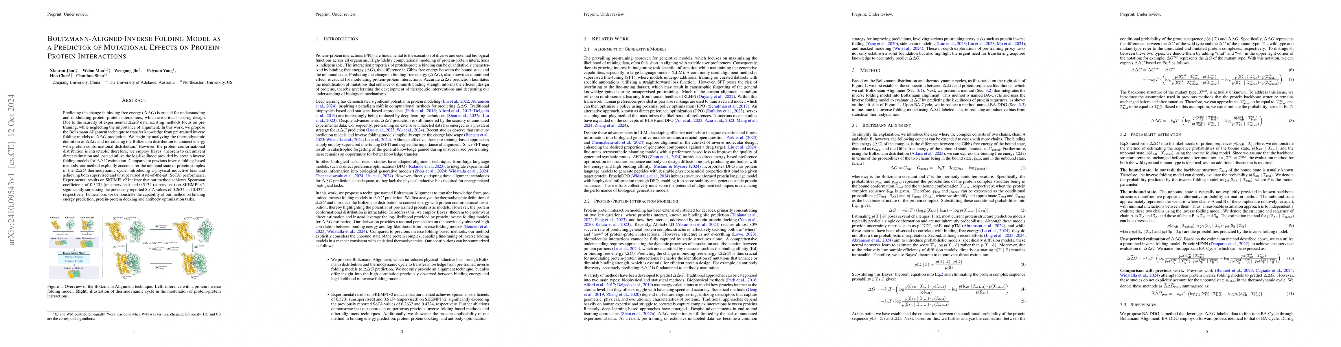 Thumbnail for Boltzmann-Aligned Inverse Folding Model as a Predictor of Mutational
  Effects on Protein-Protein Interactions