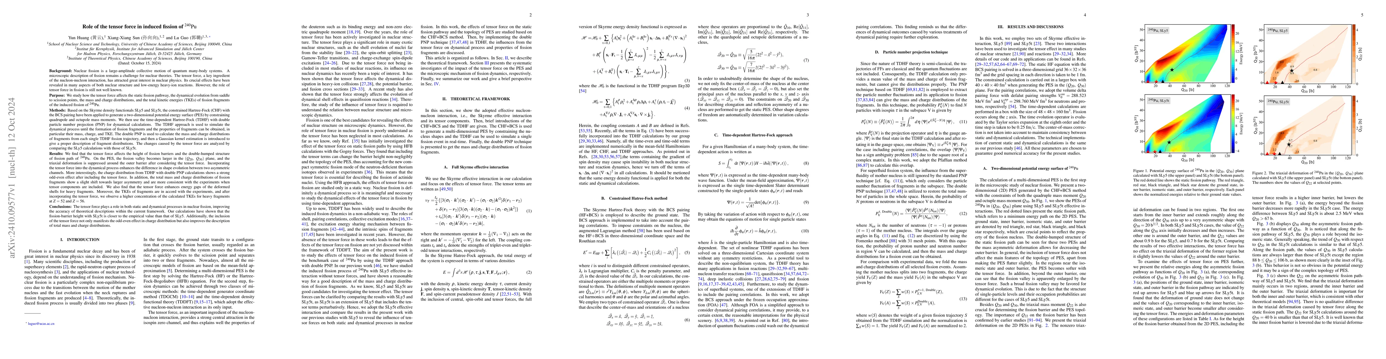 Thumbnail for Role of the tensor force in induced fission of 240Pu