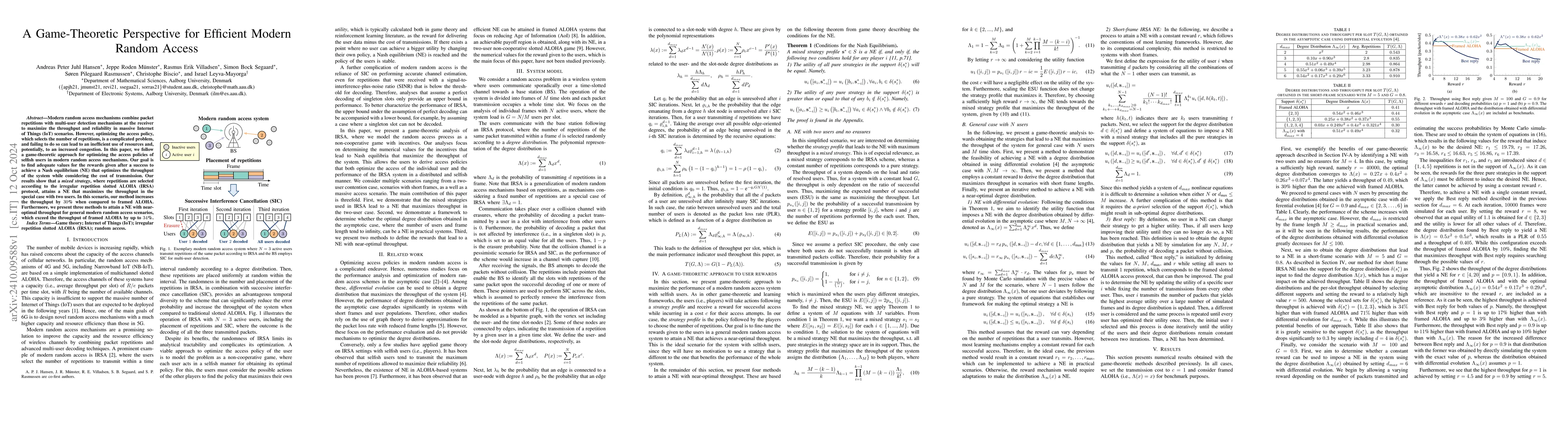 Thumbnail for A Game-Theoretic Perspective for Efficient Modern Random Access