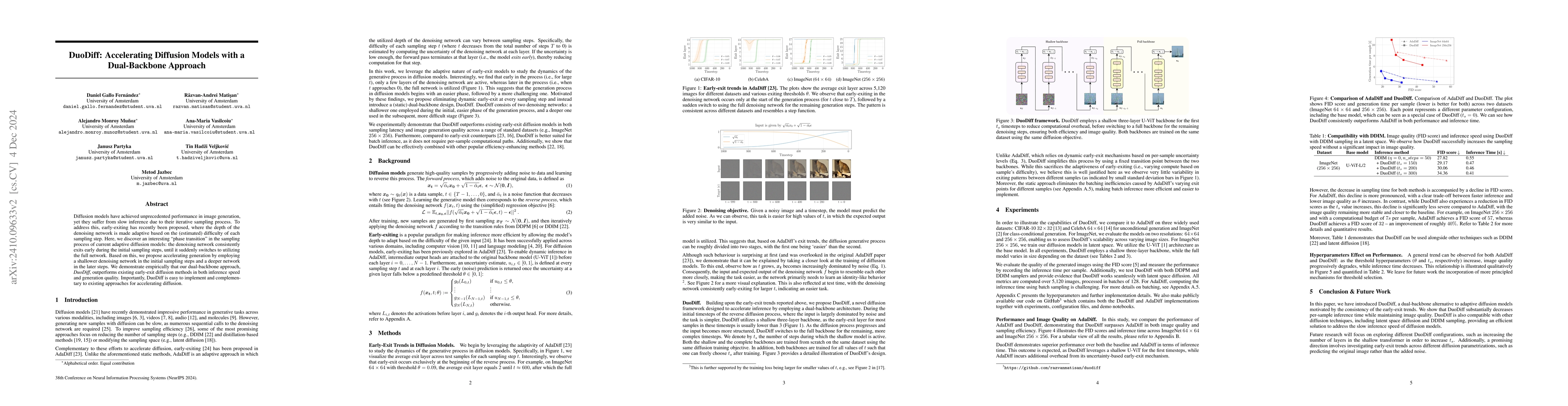 Thumbnail for DuoDiff: Accelerating Diffusion Models with a Dual-Backbone Approach