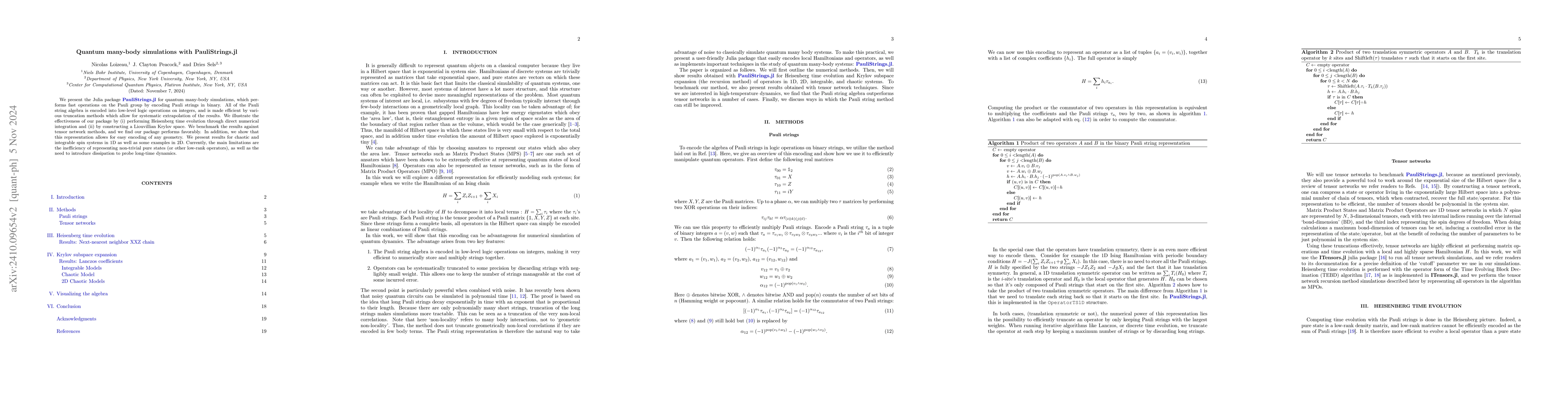 Thumbnail for Quantum many-body simulations with PauliStrings.jl