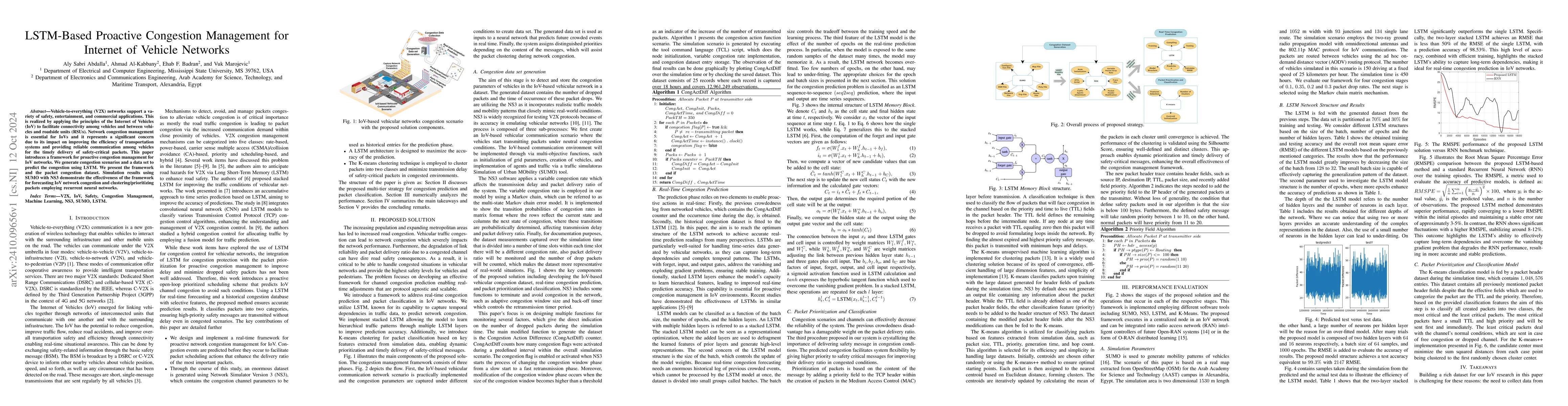 Thumbnail for LSTM-Based Proactive Congestion Management for Internet of Vehicle
  Networks