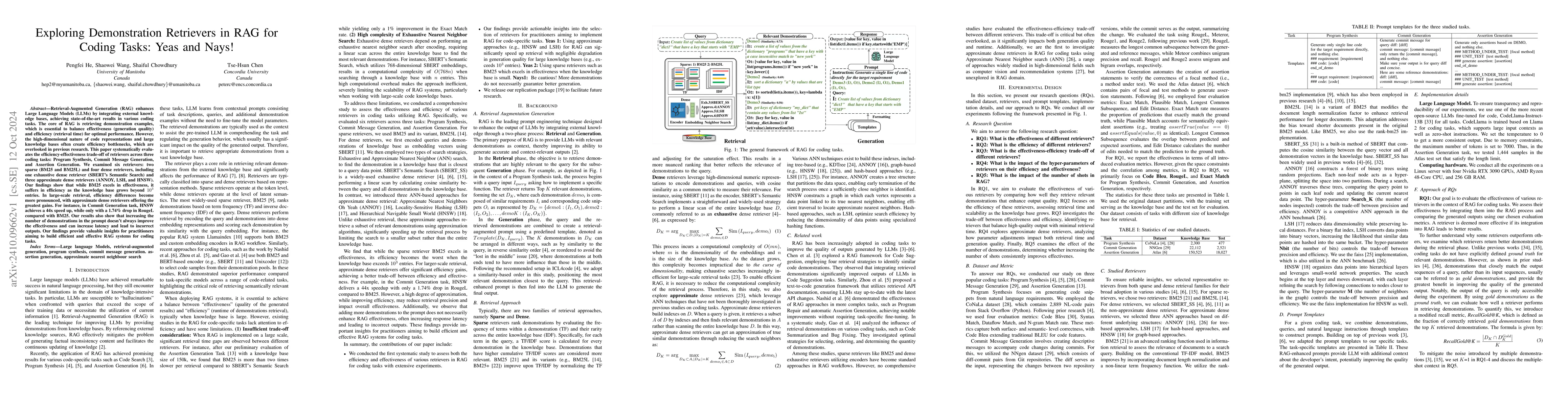 Thumbnail for Exploring Demonstration Retrievers in RAG for Coding Tasks: Yeas and
  Nays!