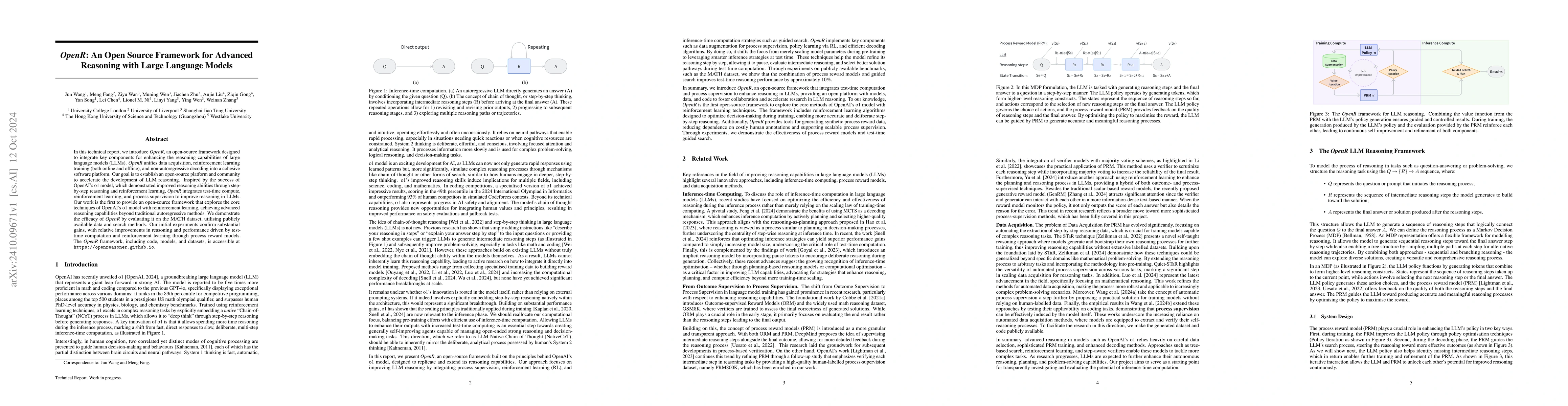 Thumbnail for OpenR: An Open Source Framework for Advanced Reasoning with Large
  Language Models