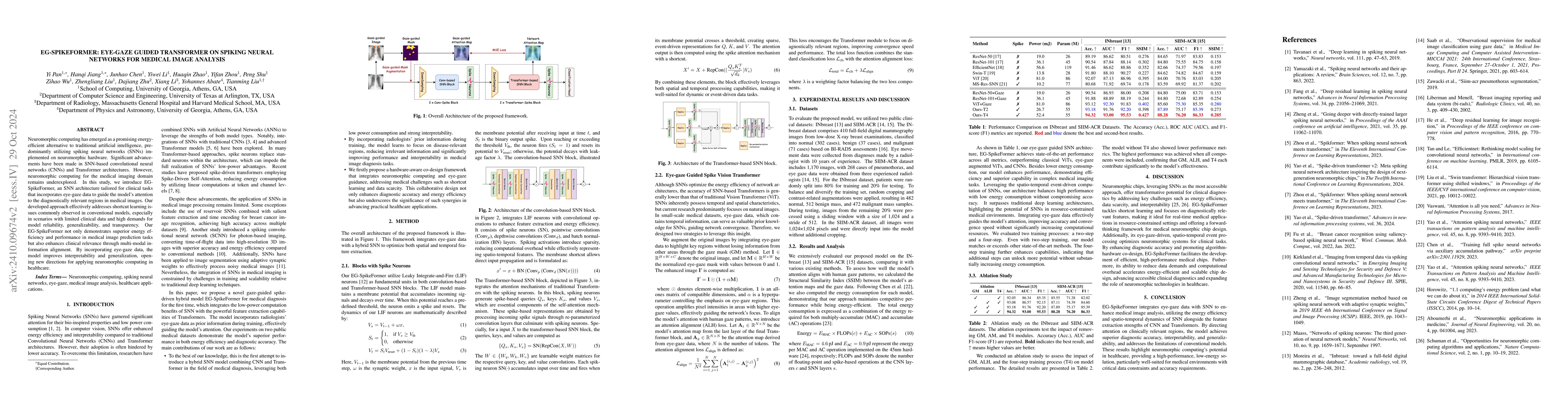 Thumbnail for EG-SpikeFormer: Eye-Gaze Guided Transformer on Spiking Neural Networks
  for Medical Image Analysis