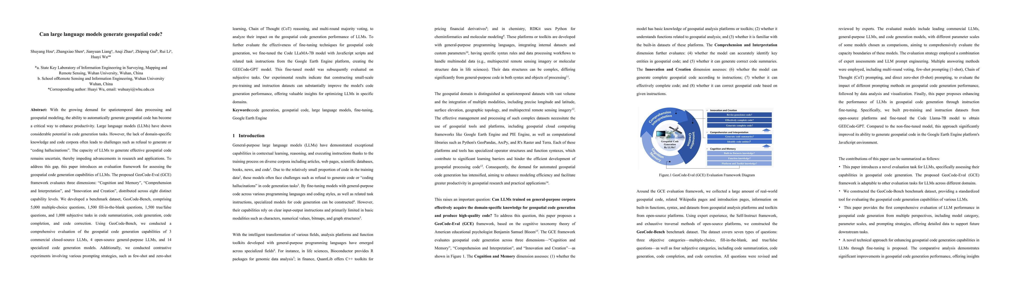 Thumbnail for Can Large Language Models Generate Geospatial Code?