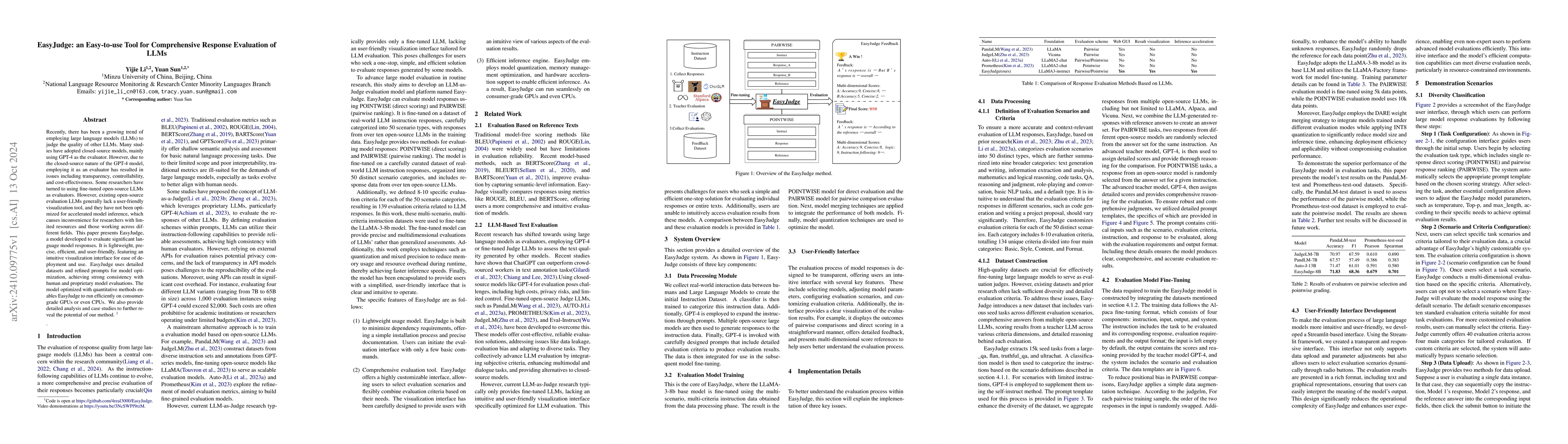 Thumbnail for EasyJudge: an Easy-to-use Tool for Comprehensive Response Evaluation of
  LLMs