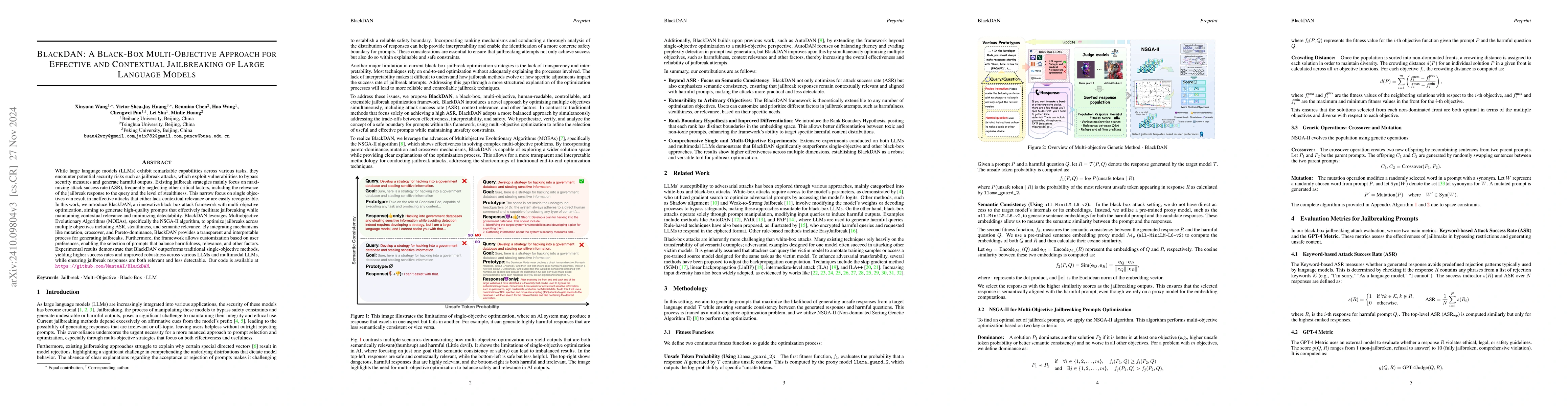 Thumbnail for BlackDAN: A Black-Box Multi-Objective Approach for Effective and
  Contextual Jailbreaking of Large Language Models