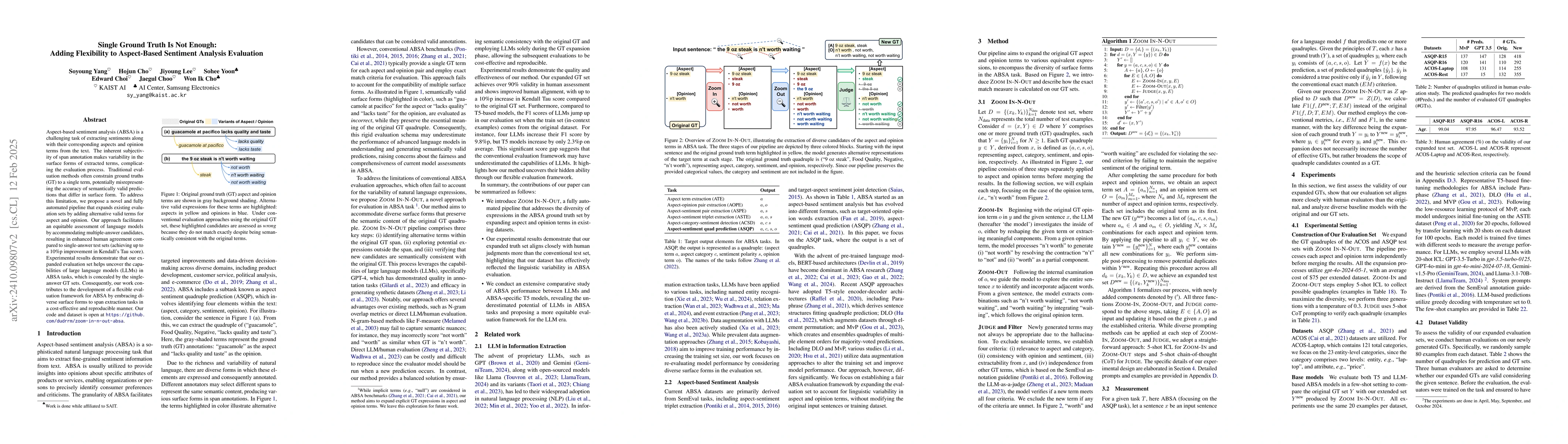 Thumbnail for Single Ground Truth Is Not Enough: Add Linguistic Variability to
  Aspect-based Sentiment Analysis Evaluation