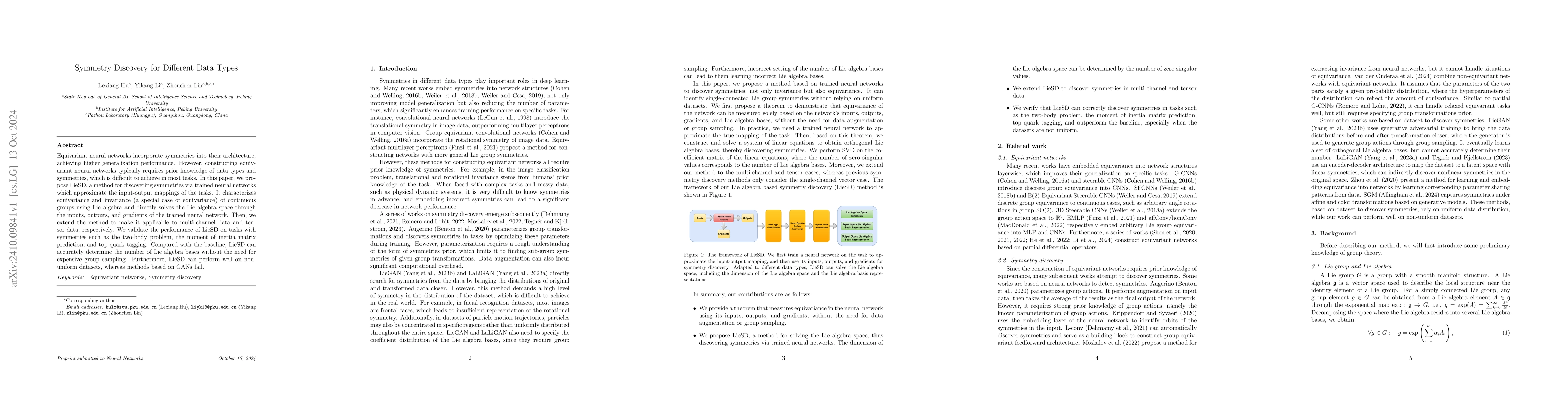 Thumbnail for Symmetry Discovery for Different Data Types