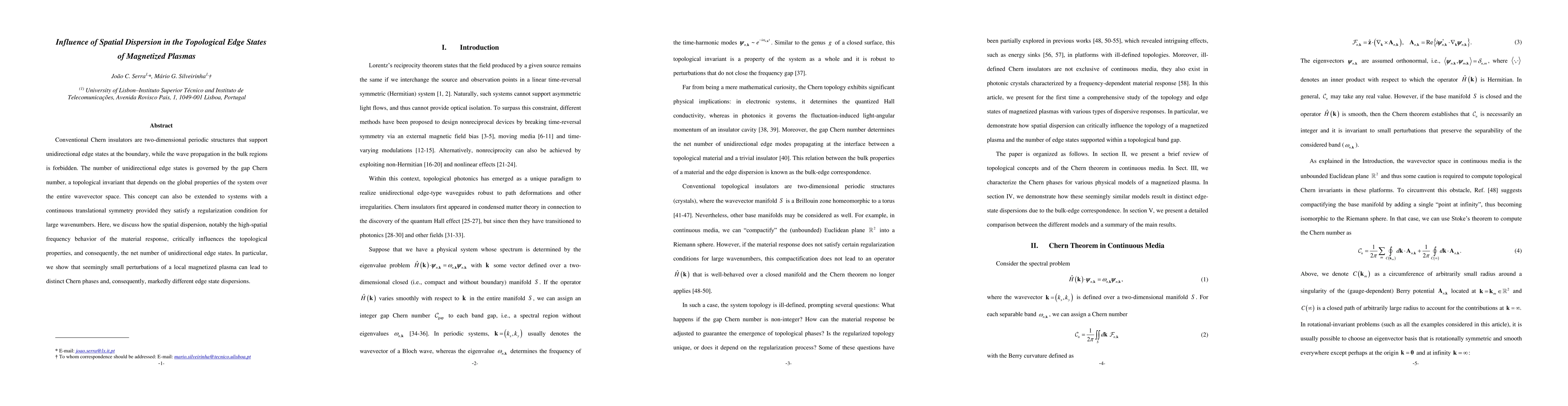 Thumbnail for Influence of Spatial Dispersion in the Topological Edge States of
  Magnetized Plasmas
