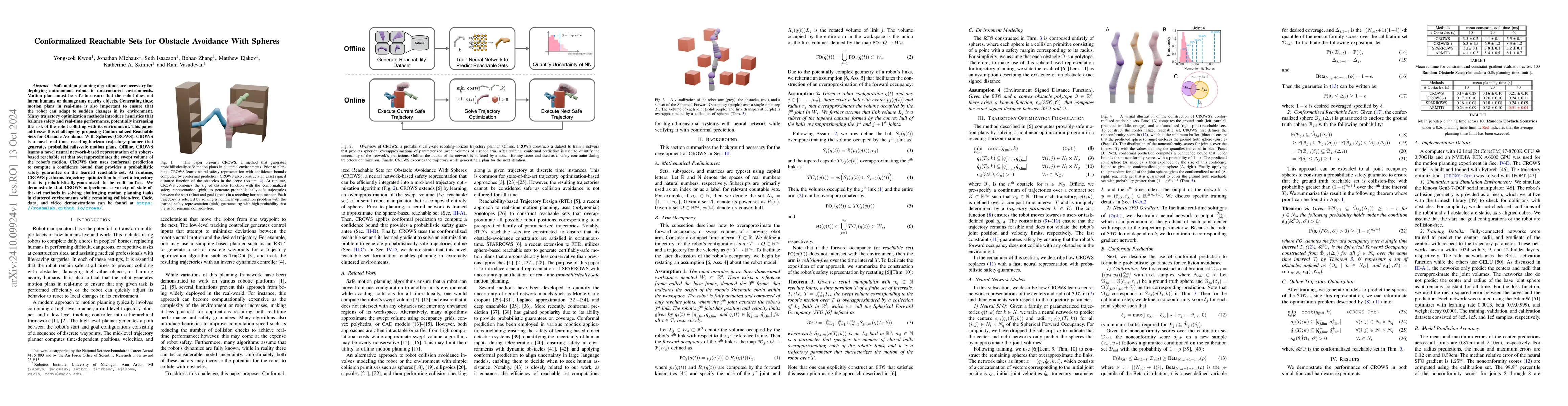 Thumbnail for Conformalized Reachable Sets for Obstacle Avoidance With Spheres