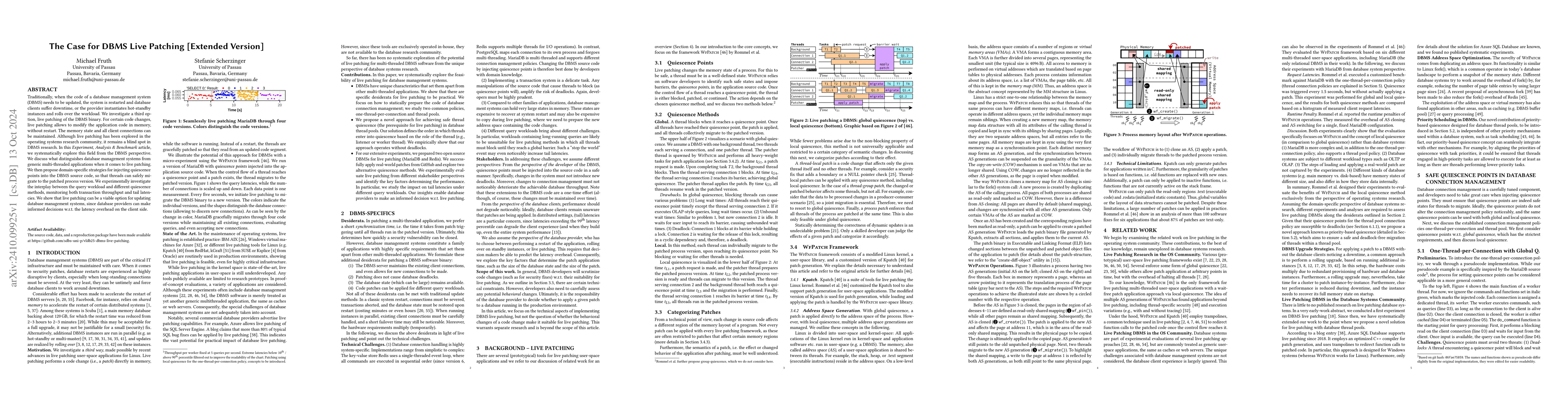 Thumbnail for The Case for DBMS Live Patching [Extended Version]