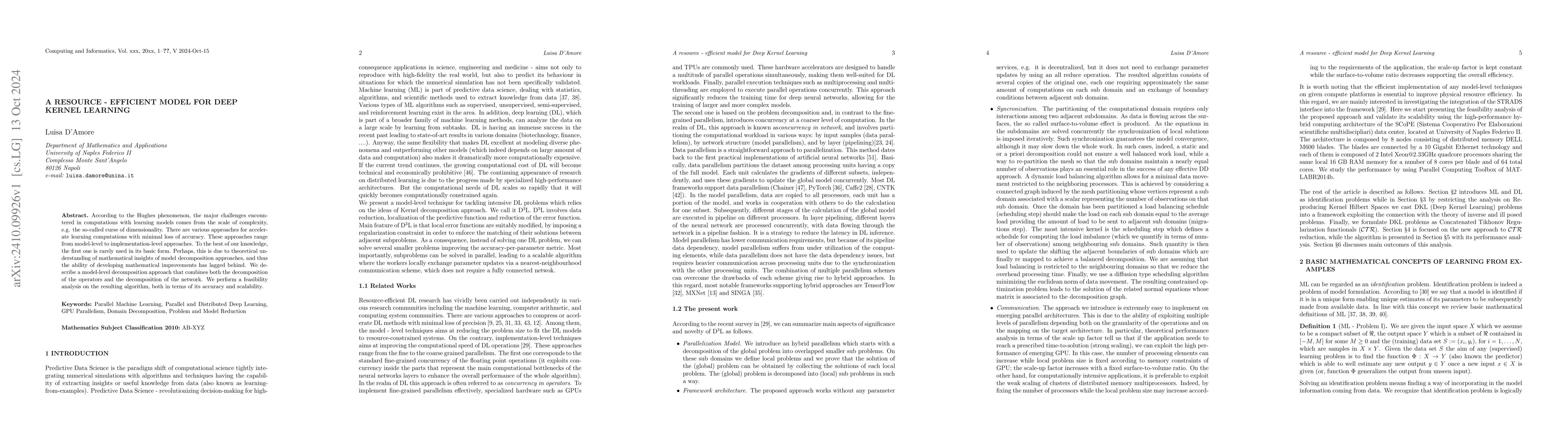 Thumbnail for A resource-efficient model for deep kernel learning