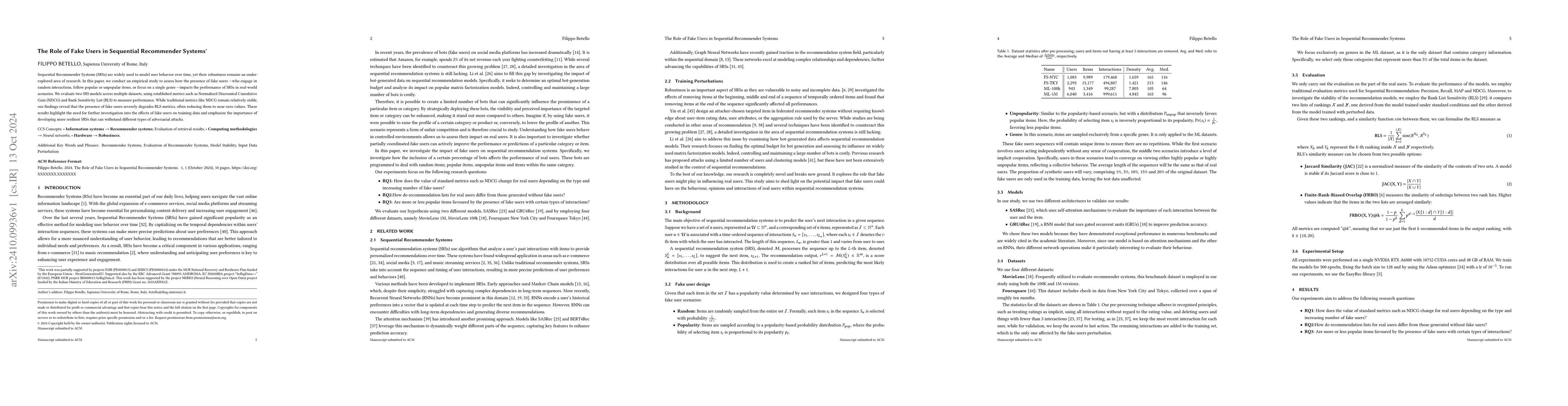 Thumbnail for The Role of Fake Users in Sequential Recommender Systems