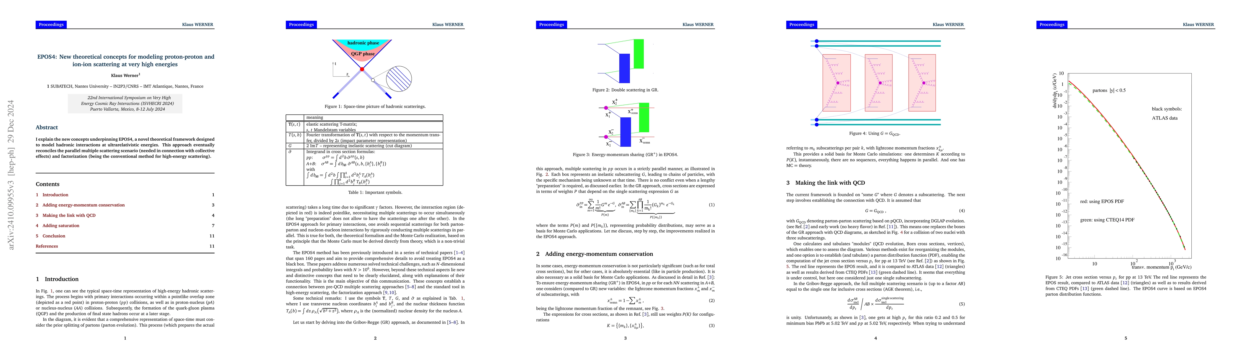 Thumbnail for EPOS4: New theoretical concepts for modeling proton-proton and ion-ion
  scattering at very high energies