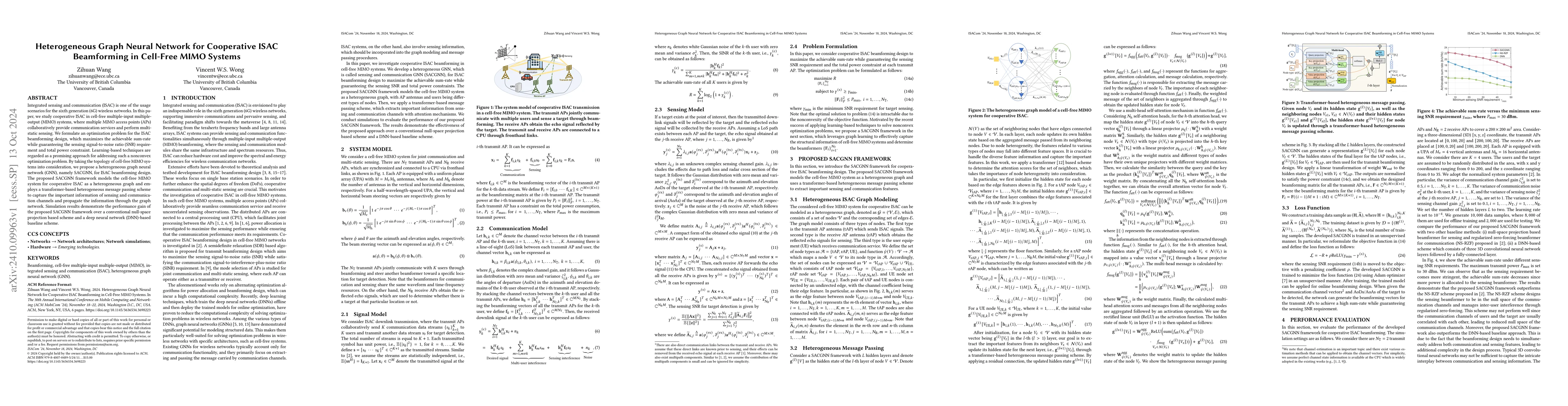 Thumbnail for Heterogeneous Graph Neural Network for Cooperative ISAC Beamforming in
  Cell-Free MIMO Systems
