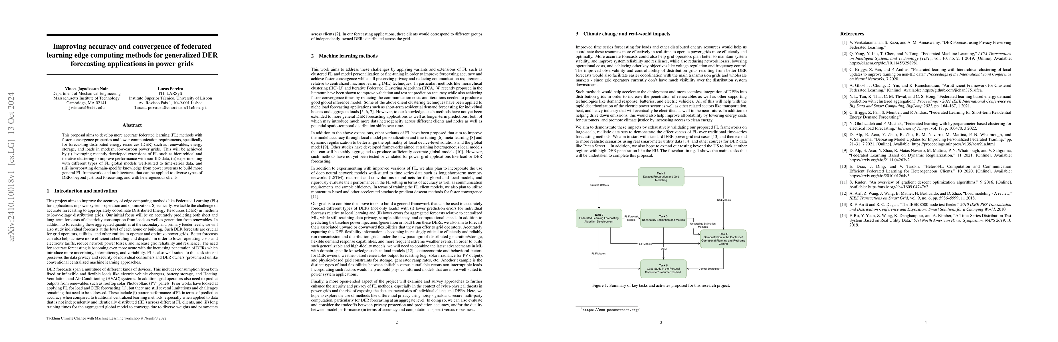 Thumbnail for Improving accuracy and convergence of federated learning edge computing
  methods for generalized DER forecasting applications in power grid