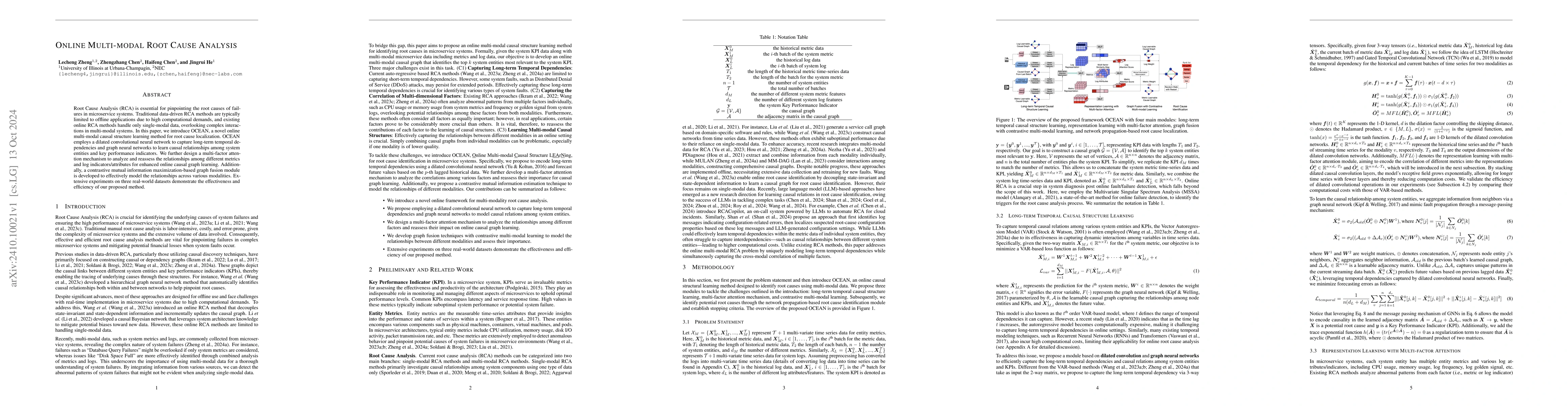 Thumbnail for Online Multi-modal Root Cause Analysis